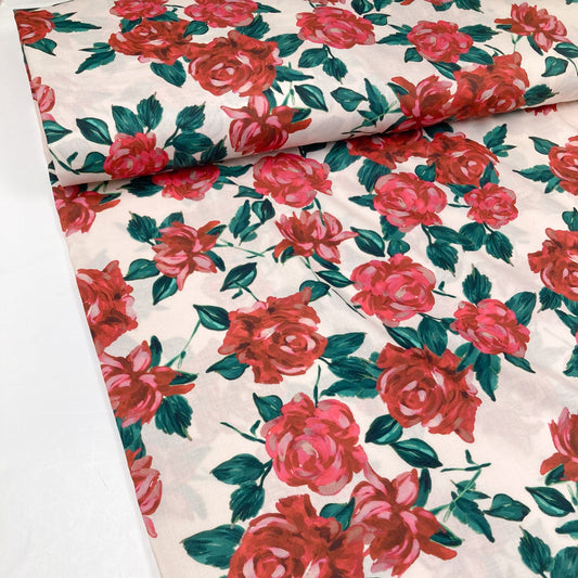 Lady McElroy Cotton Pure Lawn 'French Rose'