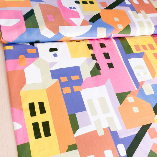 Lady McElroy Marlie-Care Cotton Lawn 'Sunset Boulevard'