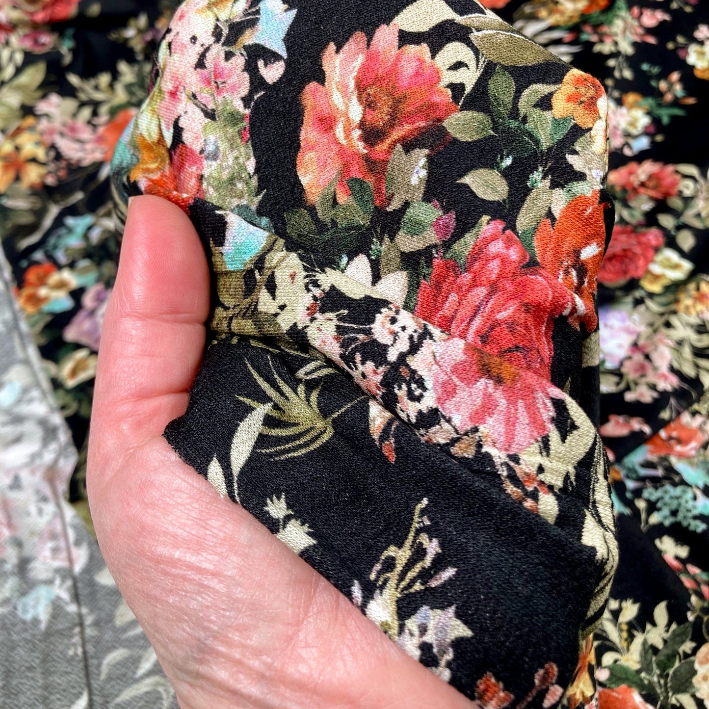 Viscose Crepe Jersey 'Floral Fantasy'