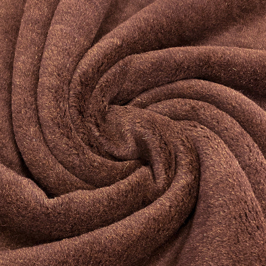 Soft Faux Fur Fabric In Chocolate Brown