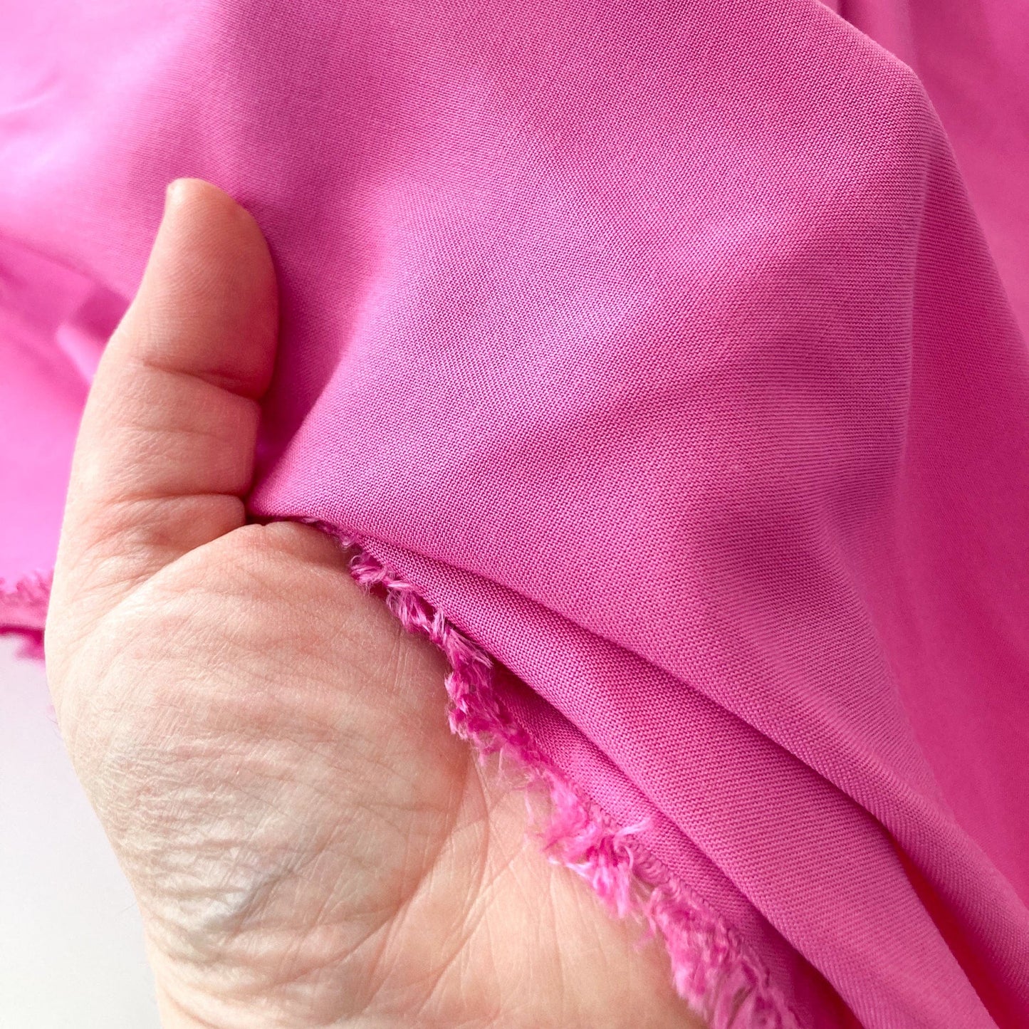 Soft Viscose in Cerise Pink