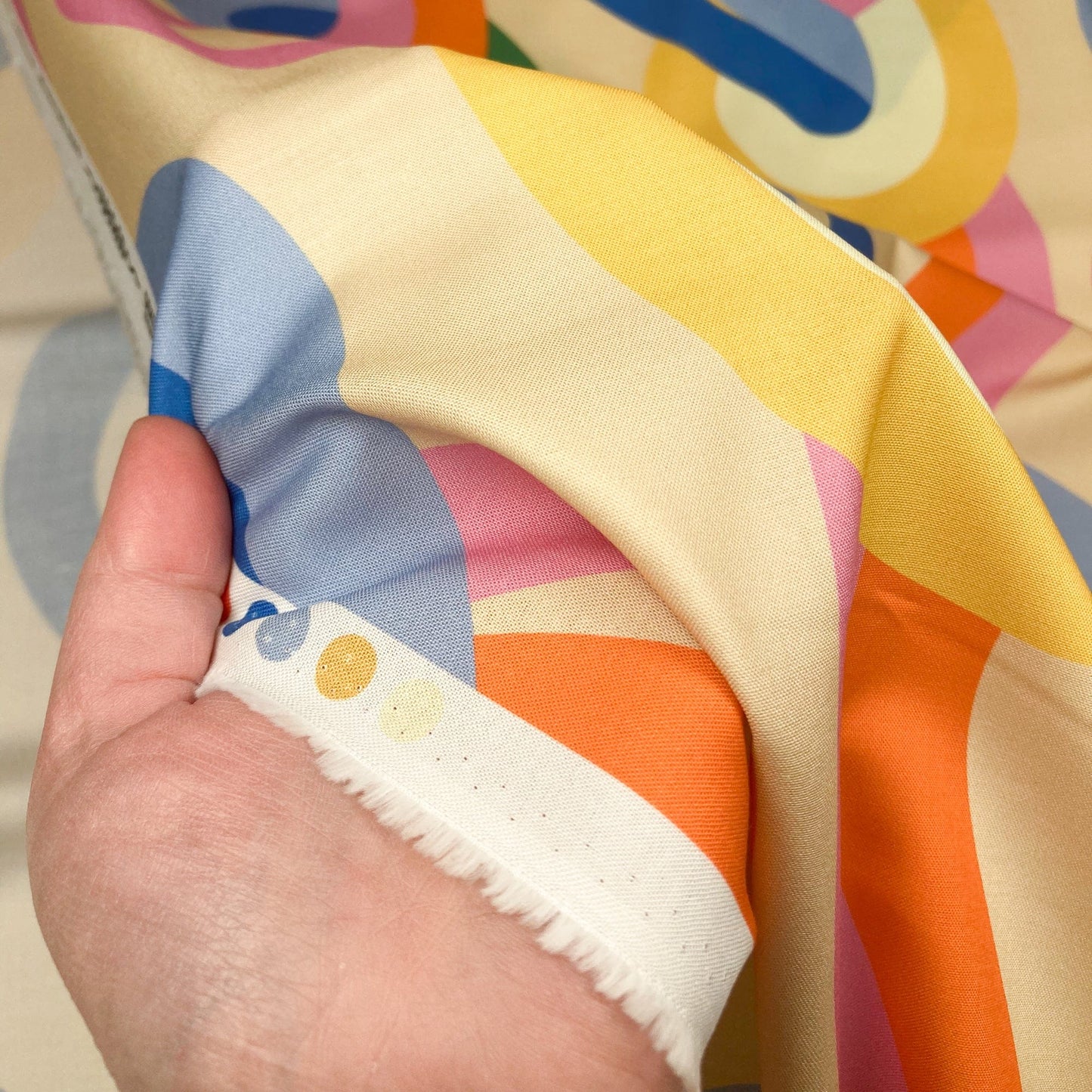 Moda Emily van Hoff 'Groove' Quilting Cotton Squiggle in 'Luminous Multi'