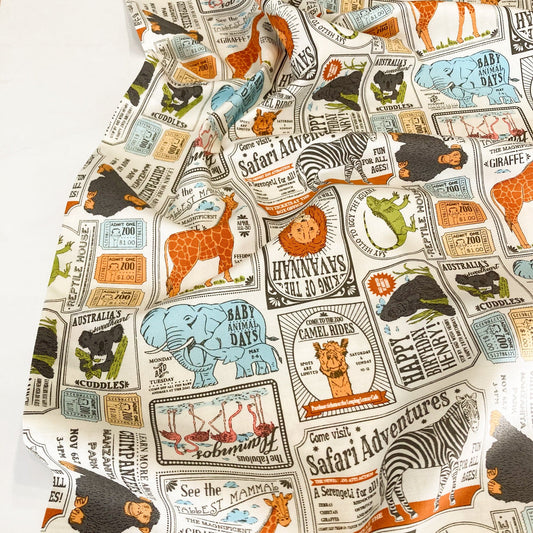 Moda Fabrics Quilting Cotton 'Vintage Zoo'