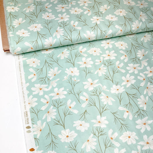Moda 'Seaglass Summer' Quilting Cotton 'Cottage Cosmo' in Ocean Air