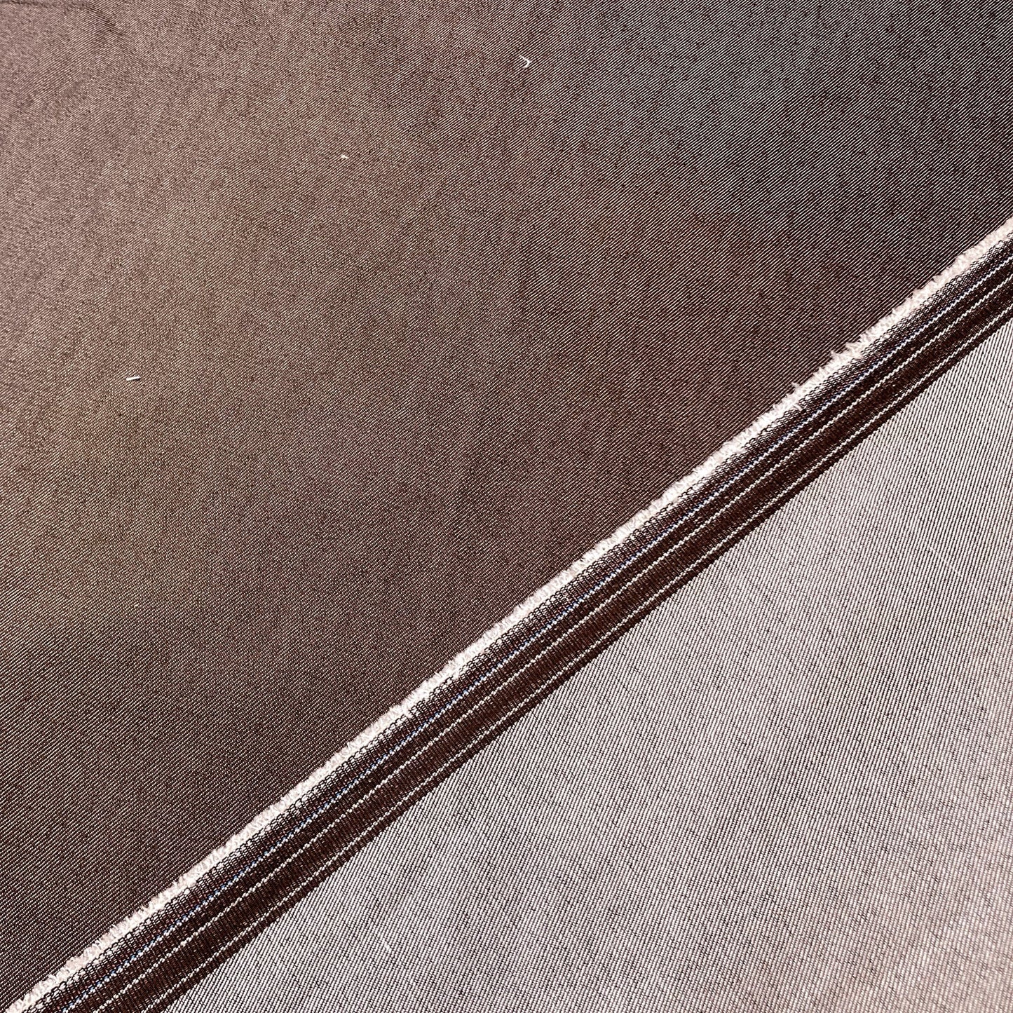 Mocha Brown Stretch Denim