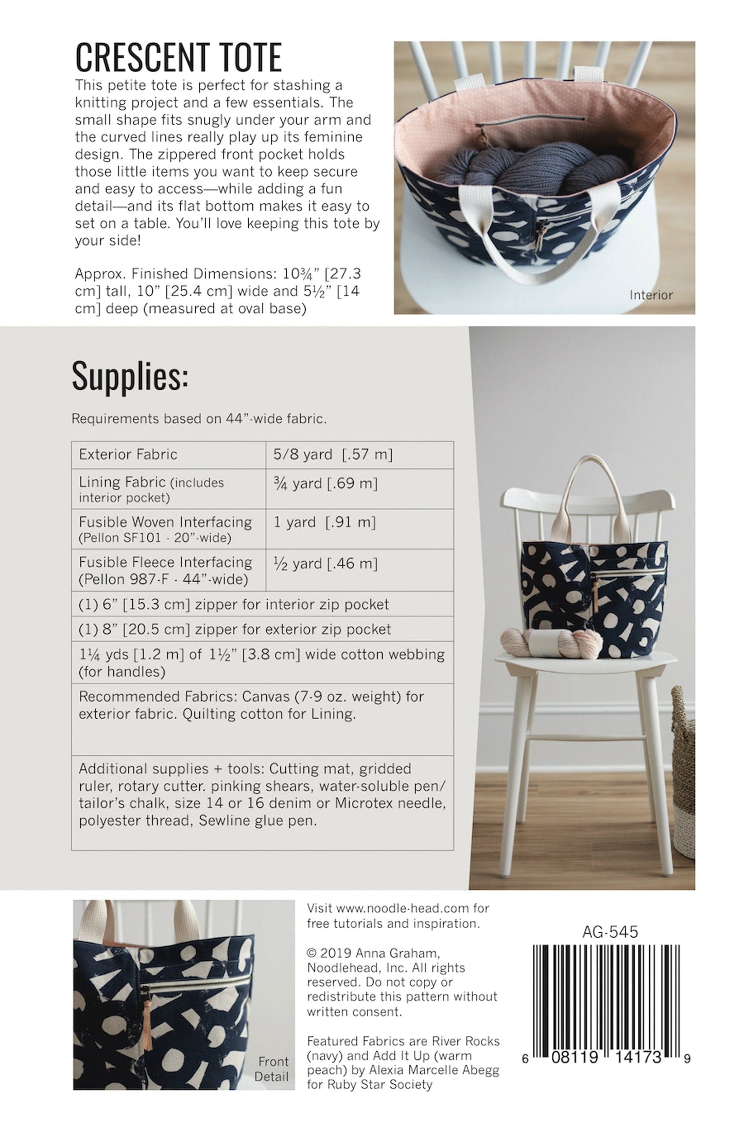 Noodlehead: Crescent Tote