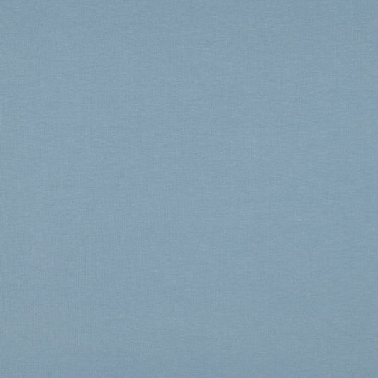 Organic Cotton Fleece-Backed Jersey in Soft Sky Blue