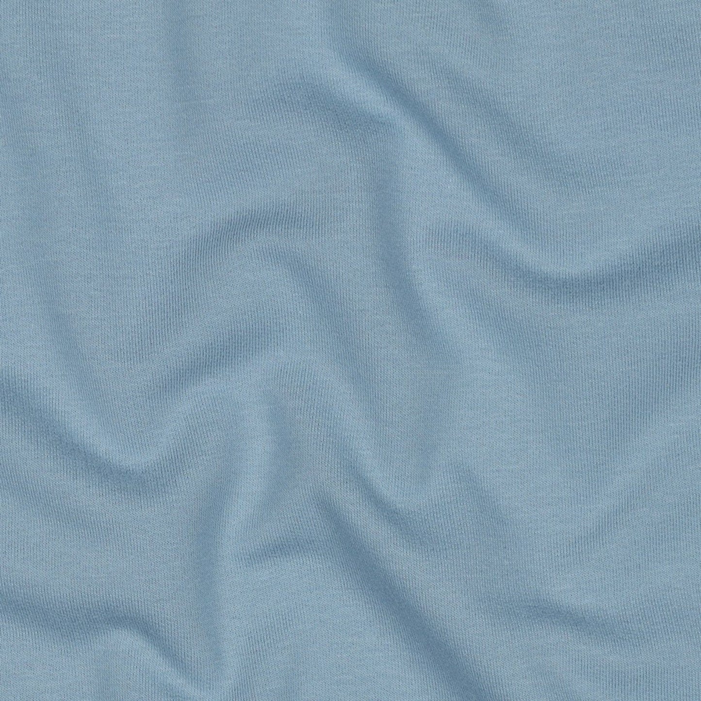 Organic Cotton Fleece-Backed Jersey in Soft Sky Blue