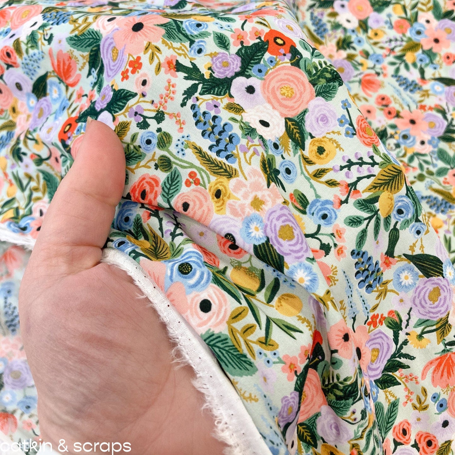 Rifle Paper Co. 'Orchard' Rayon 'Petite Garden Party' Mint