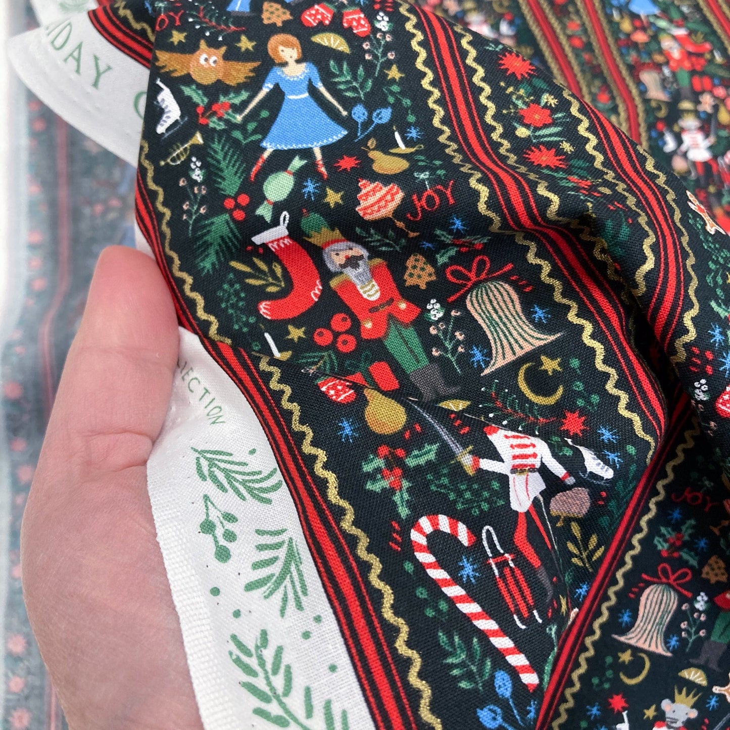 Rifle Paper Co. 'Holiday Classics' Quilting Cotton 'Nutcracker'
