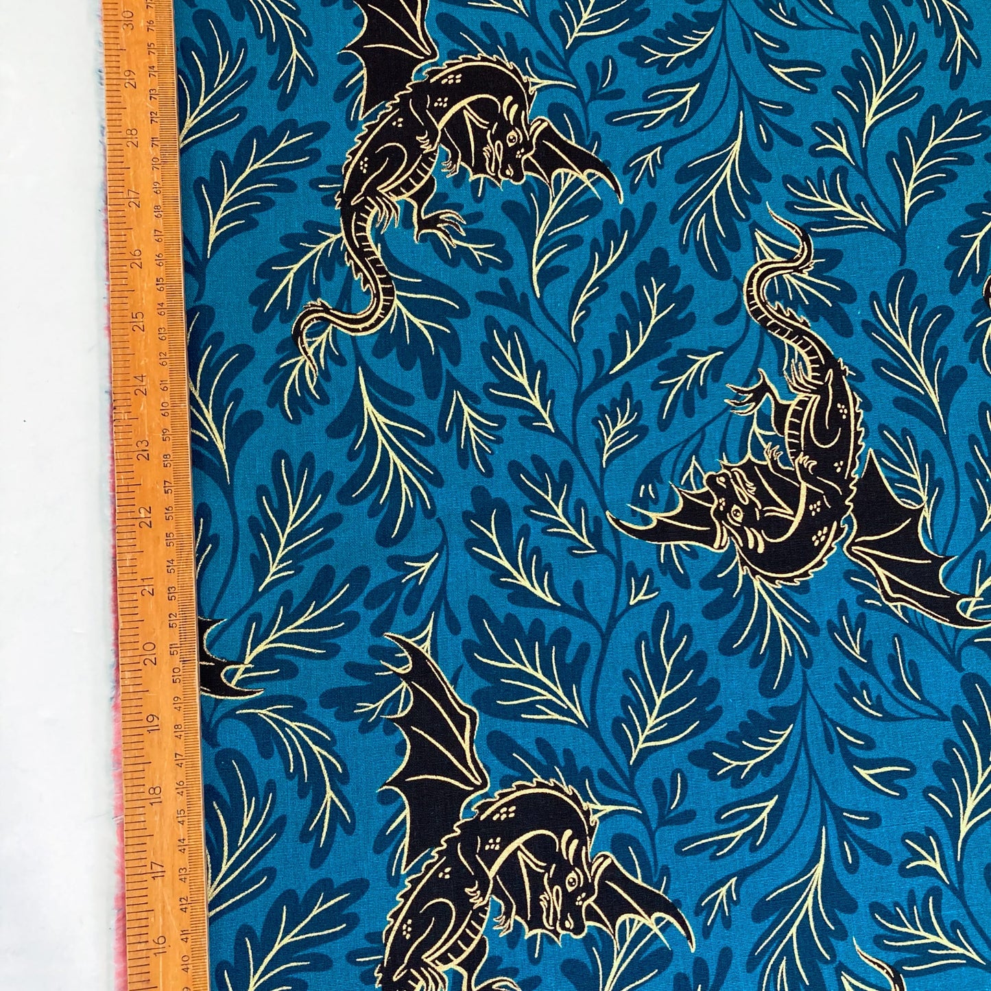Ruby Star Society 'Fireglow' Cotton/Linen Canvas 'Dragon Lair' in Galaxy