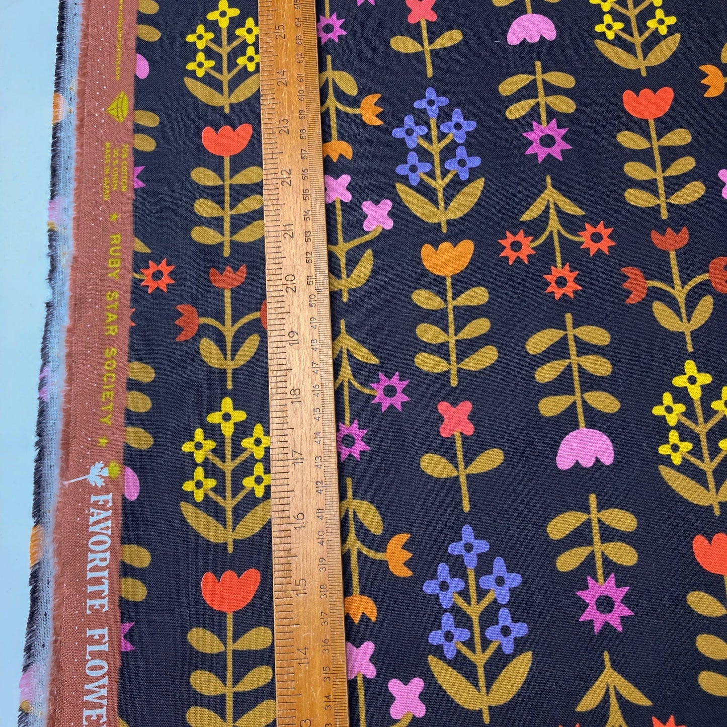 Ruby Star Society 'Favourite Flowers': 'Meadow Canvas' in Soft Black