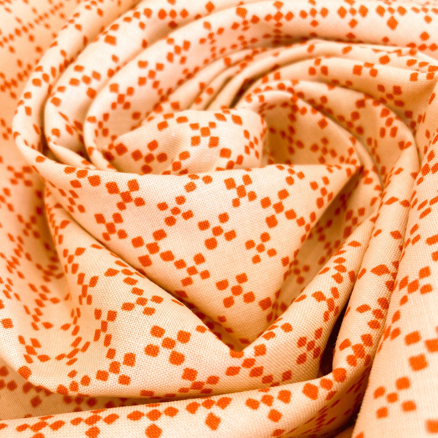 Ruby Star Society 'Geometry' Quilting Cotton 'Tiles' in Creamsicle