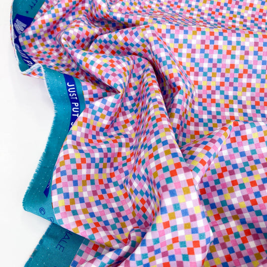 Ruby Star Society 'Washi Plus' Quilting Cotton 'Checkmate' in Macaron