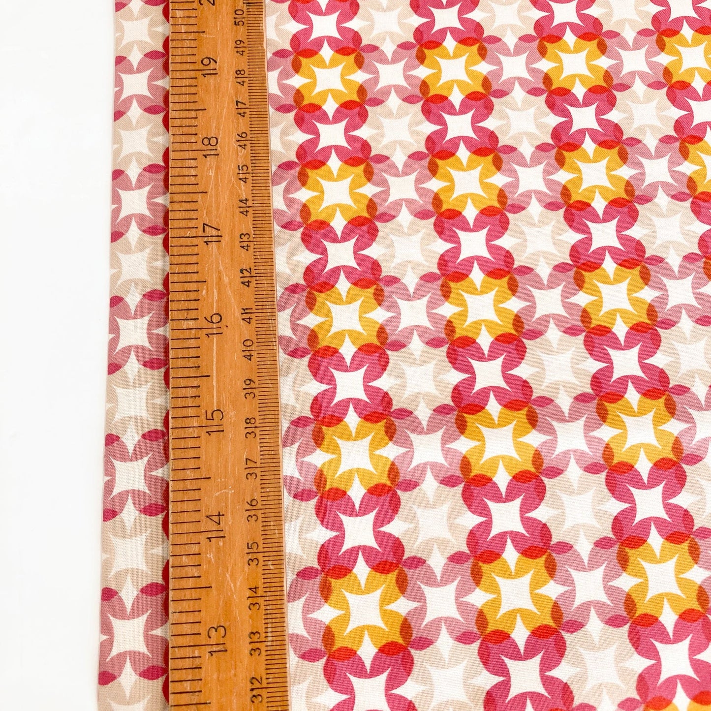 Ruby Star Society 'Woodland Park' Quilting Cotton 'Flower Plaid' in Raspberry
