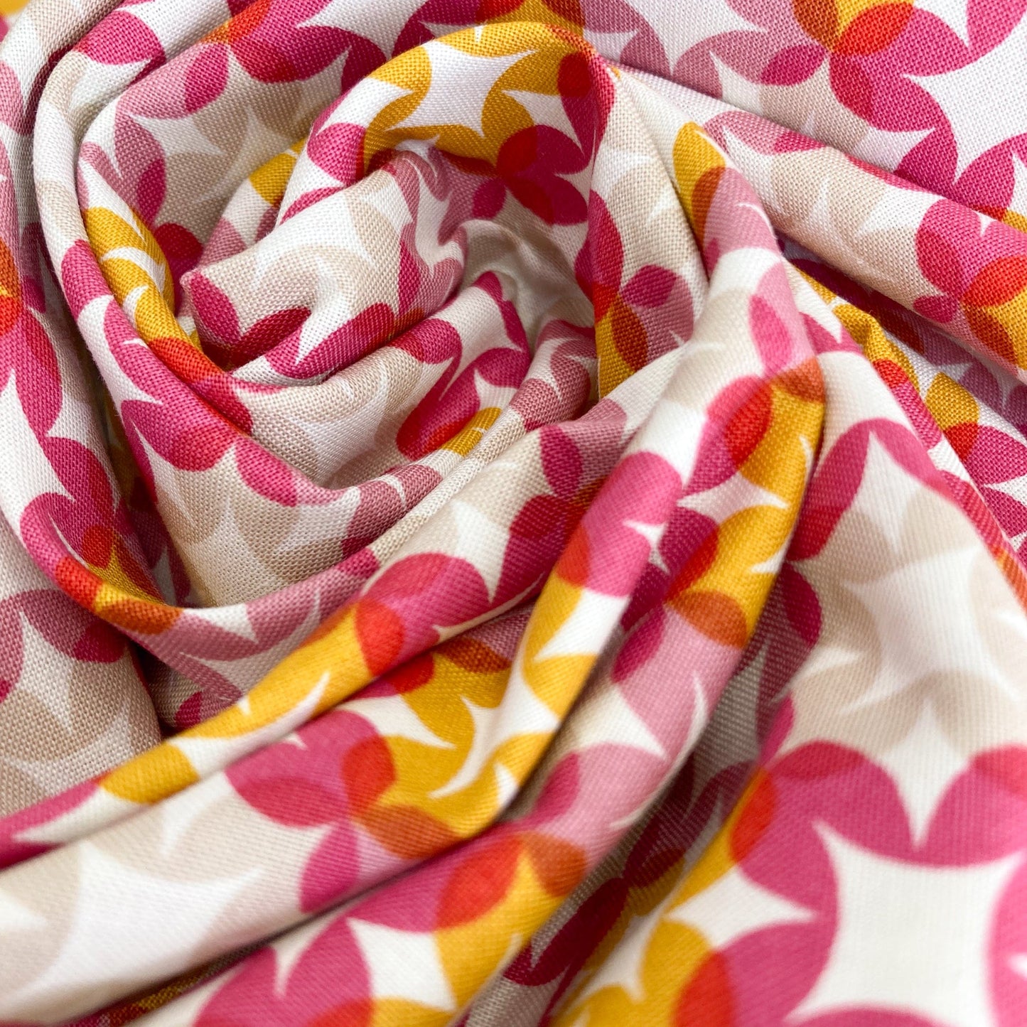 Ruby Star Society 'Woodland Park' Quilting Cotton 'Flower Plaid' in Raspberry