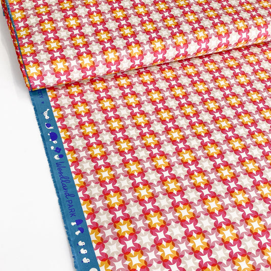 Ruby Star Society 'Woodland Park' Quilting Cotton 'Flower Plaid' in Raspberry