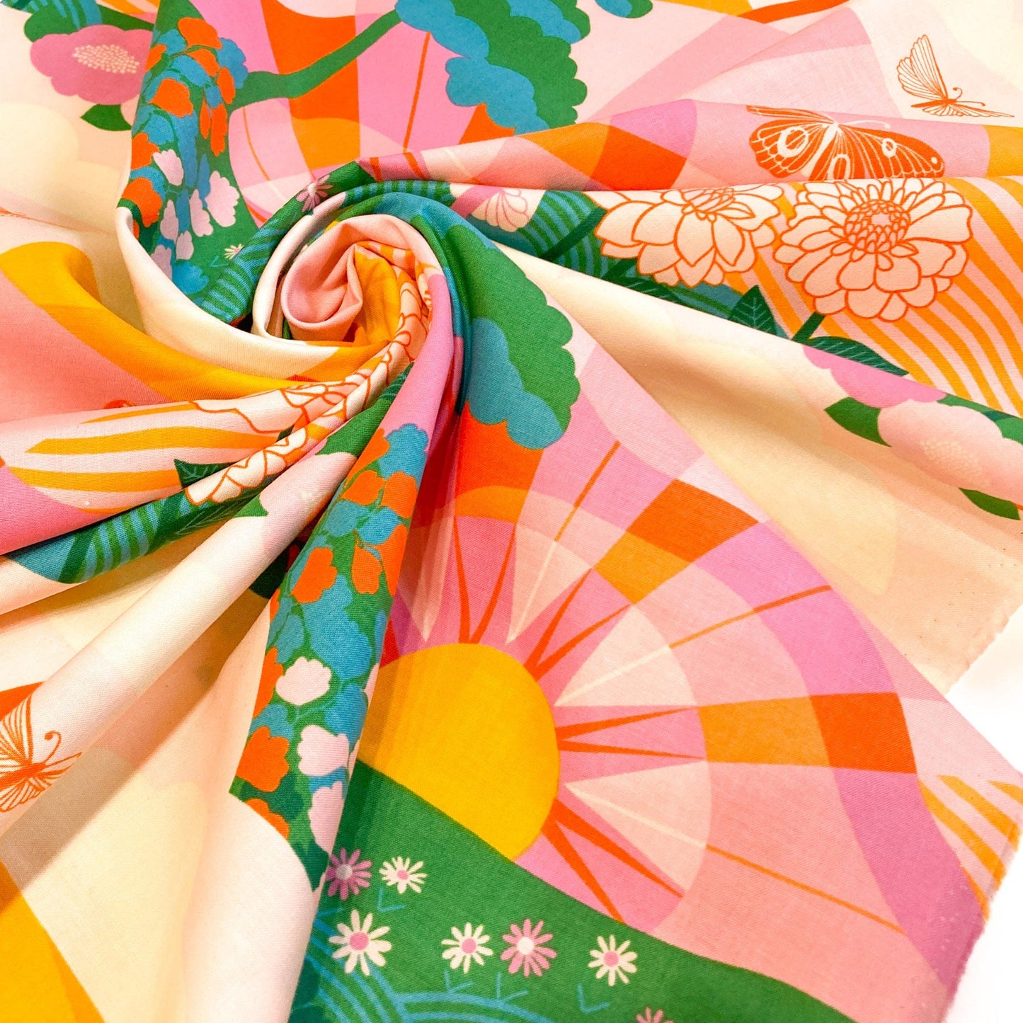 Ruby Star Society 'Rise and Shine' Quilting Cotton 'Hello Sunshine' in June