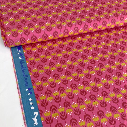 Ruby Star Society 'Woodland Park' Quilting Cotton 'Pick Guard' in Cerise