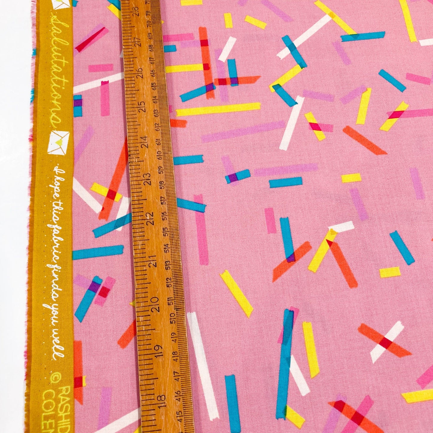 Ruby Star Society 'Salutations' Quilting Cotton 'Washi' in Plum