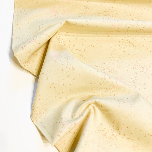 Ruby Star Society 'Speckled' Quilting Cotton in 'Parchment' (Metallic)