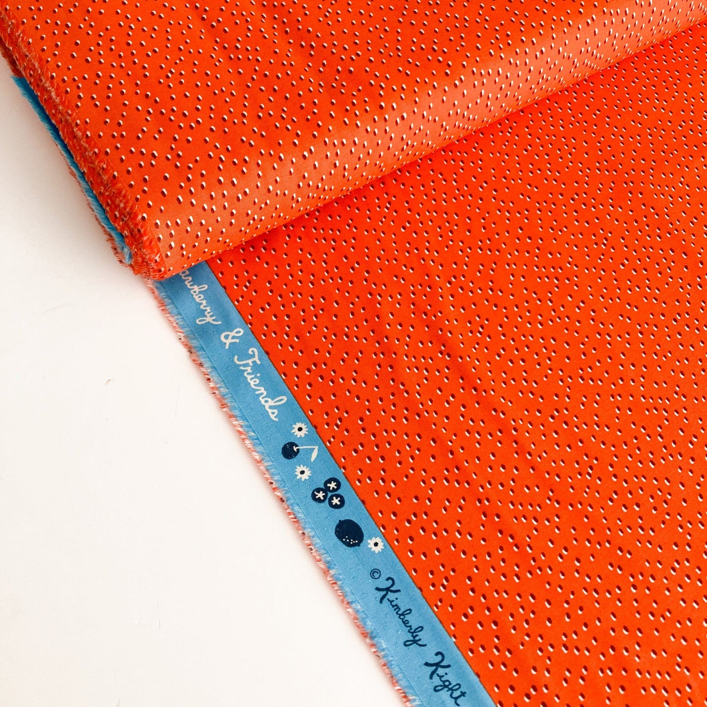 Ruby Star Society 'Strawberry and Friends' Quilting Cotton 'Seeds' in Warm Red