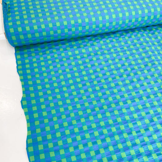 Cotton Seersucker Check