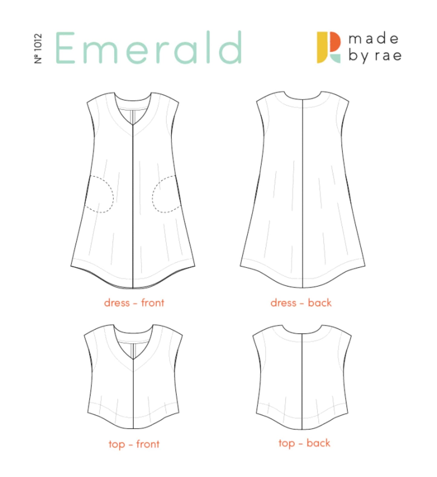 Made by Rae: Emerald Dress & Top