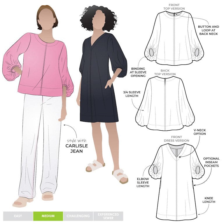 Style Arc: Zalia Woven Top and Dress