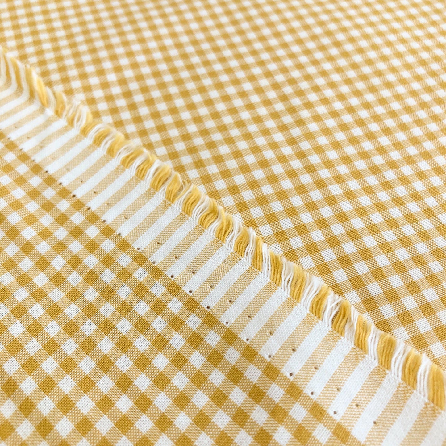 Tilda Quilt Collection 'Gingham' in Mustard Yellow
