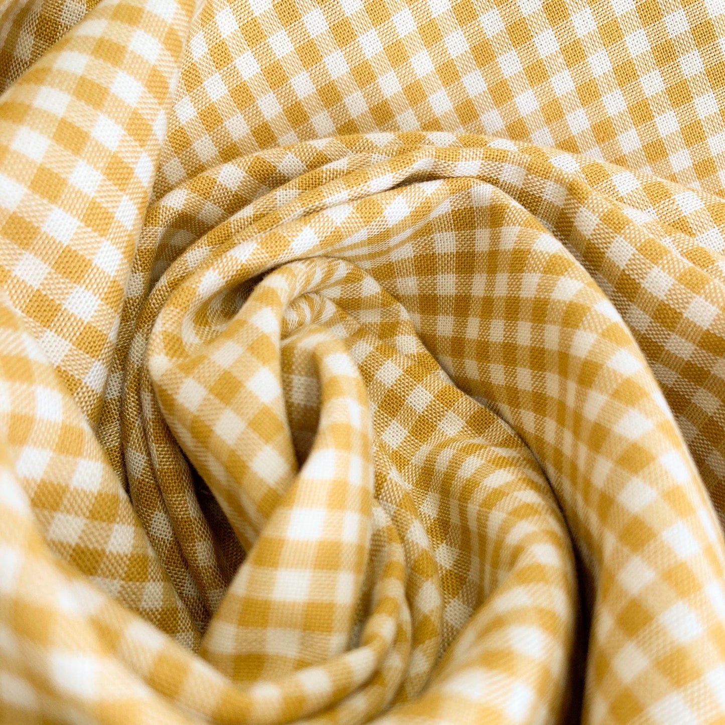 Tilda Quilt Collection 'Gingham' in Mustard Yellow