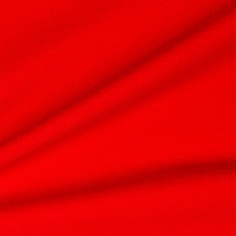 Organic Cotton French Terry in Tomato Red