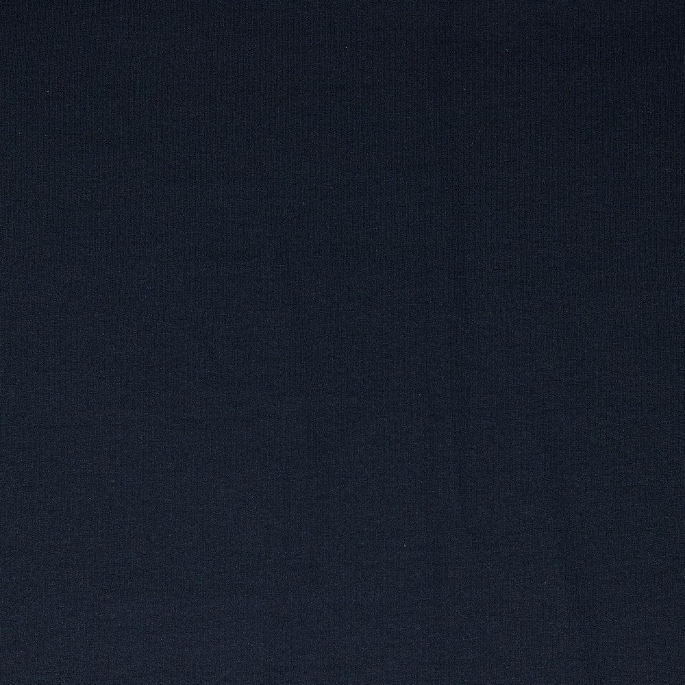 Recycled Cotton Mix Fleece-Backed Jersey in Navy