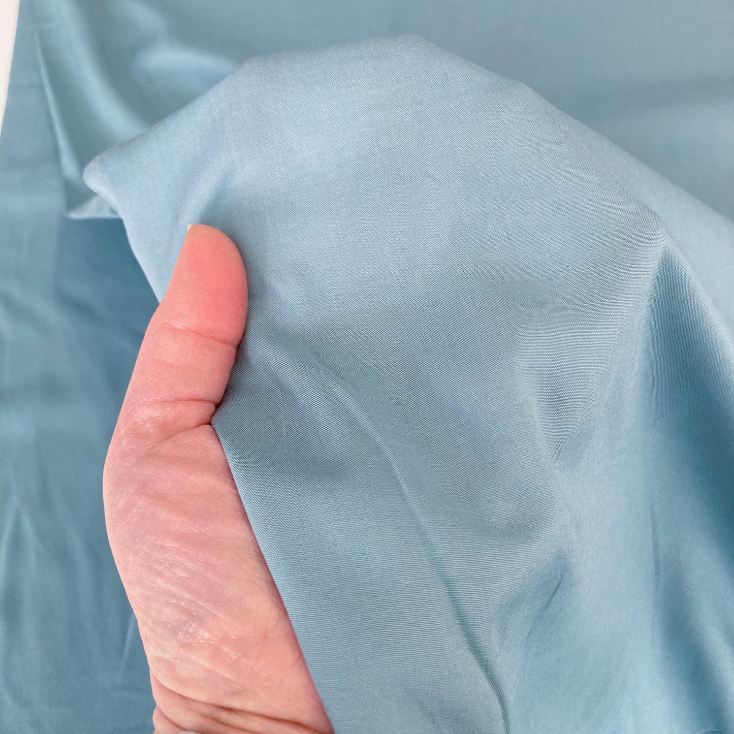 Fine Viscose in Duck Egg Blue