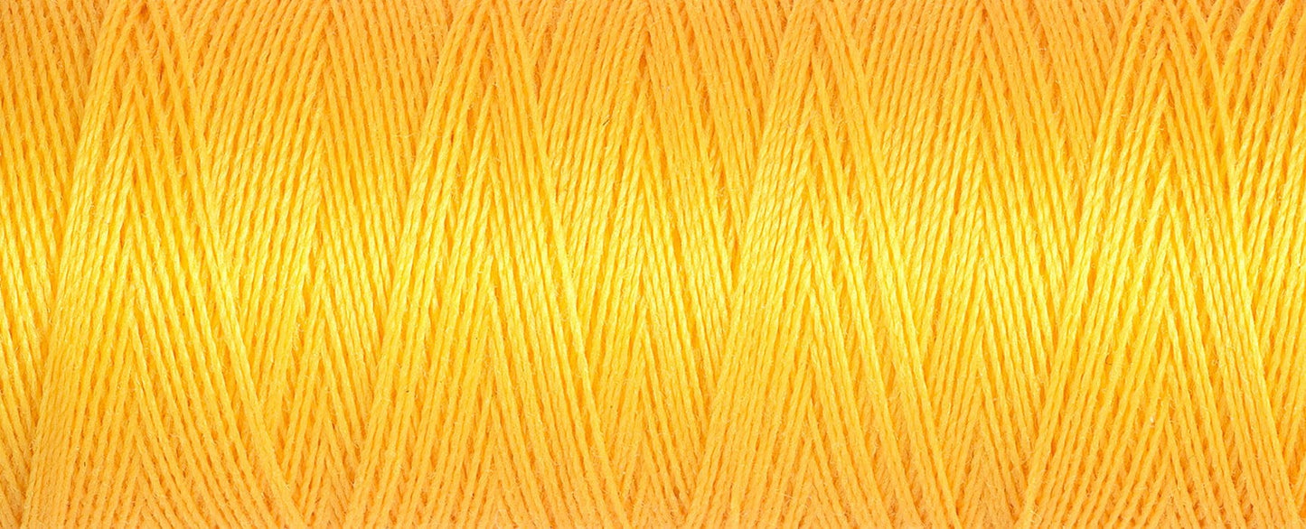 100 m Reel Gütermann Recycled Sew-All Thread in Bright Yellow no. 417
