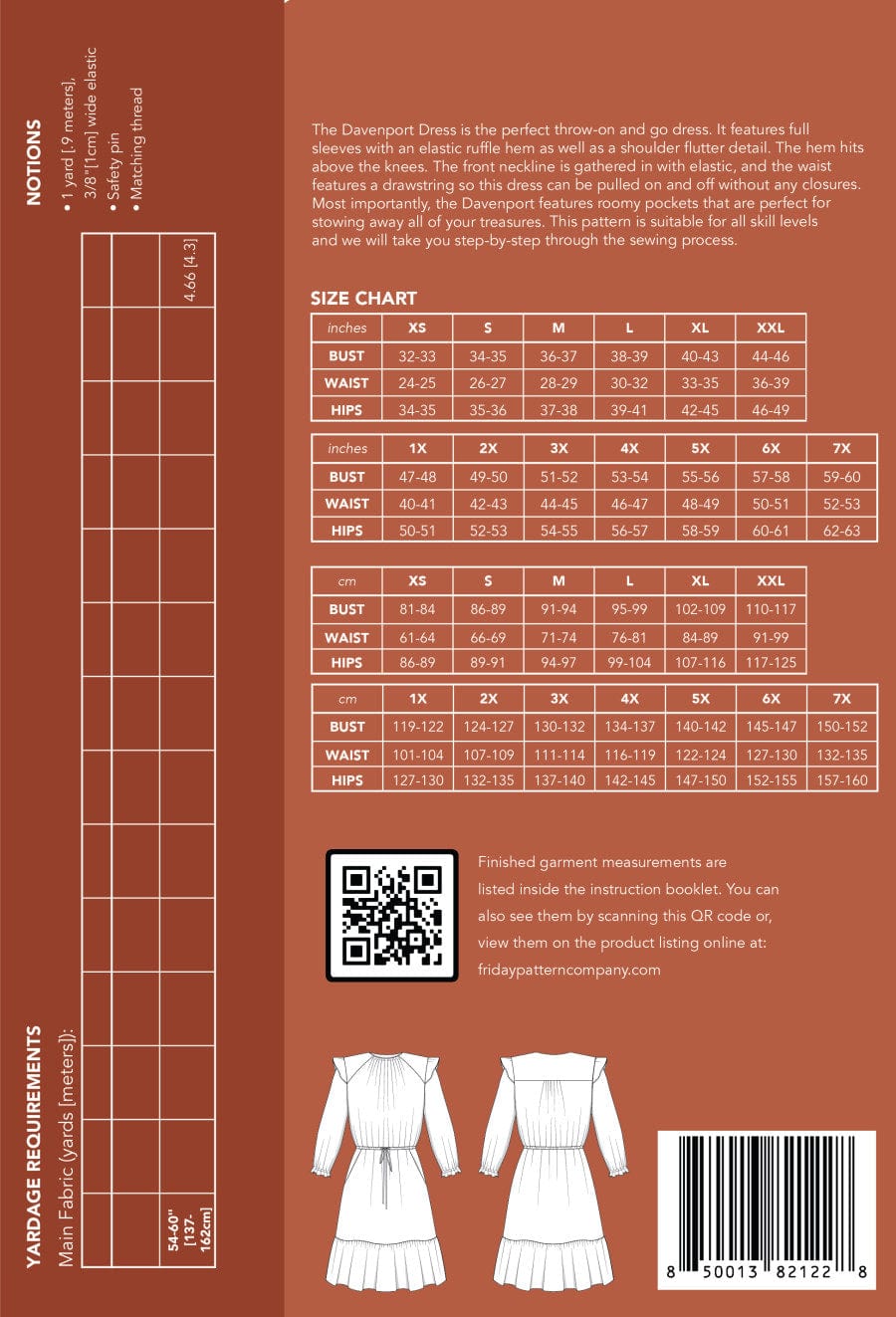 Friday Pattern Company: The Davenport Dress