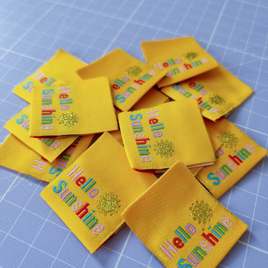 SA Sewing Labels 'Hello Sunshine'