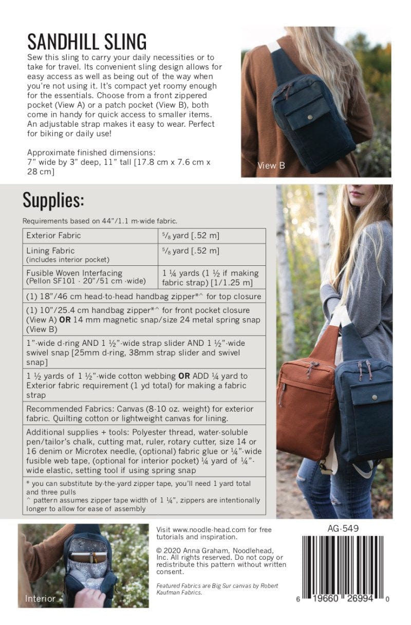 Noodlehead: Sandhill Sling Bag