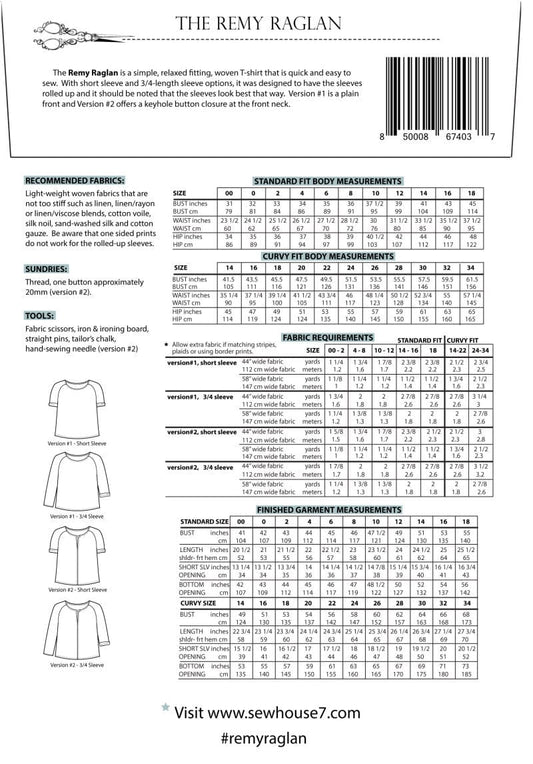 Sew House Seven: The Remy Raglan