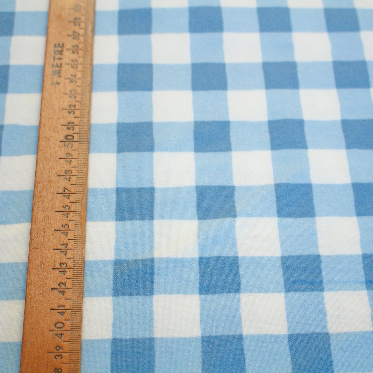 Art Gallery Fabrics Cotton Flannel 'Plaid of My Dreams' in Sky