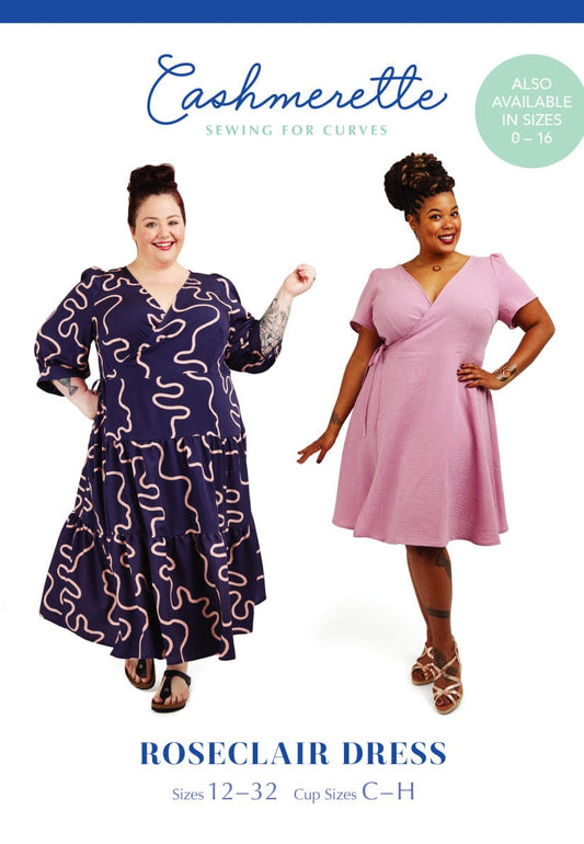 Cashmerette: Roseclair Dress in UK Size 16-36 OR 4-20