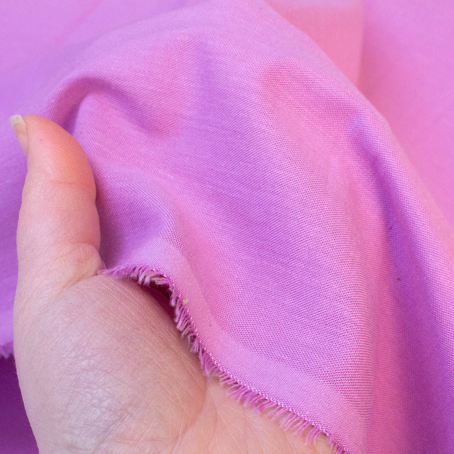 Cloud 9 'Cirrus Solids' Organic Cotton Yarn-Dyed Crossweave in Lilac