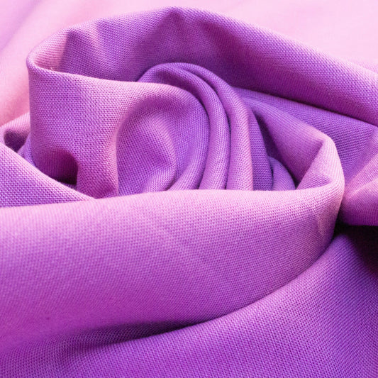 Cloud 9 'Cirrus Solids' Organic Cotton Yarn-Dyed Crossweave in Lilac
