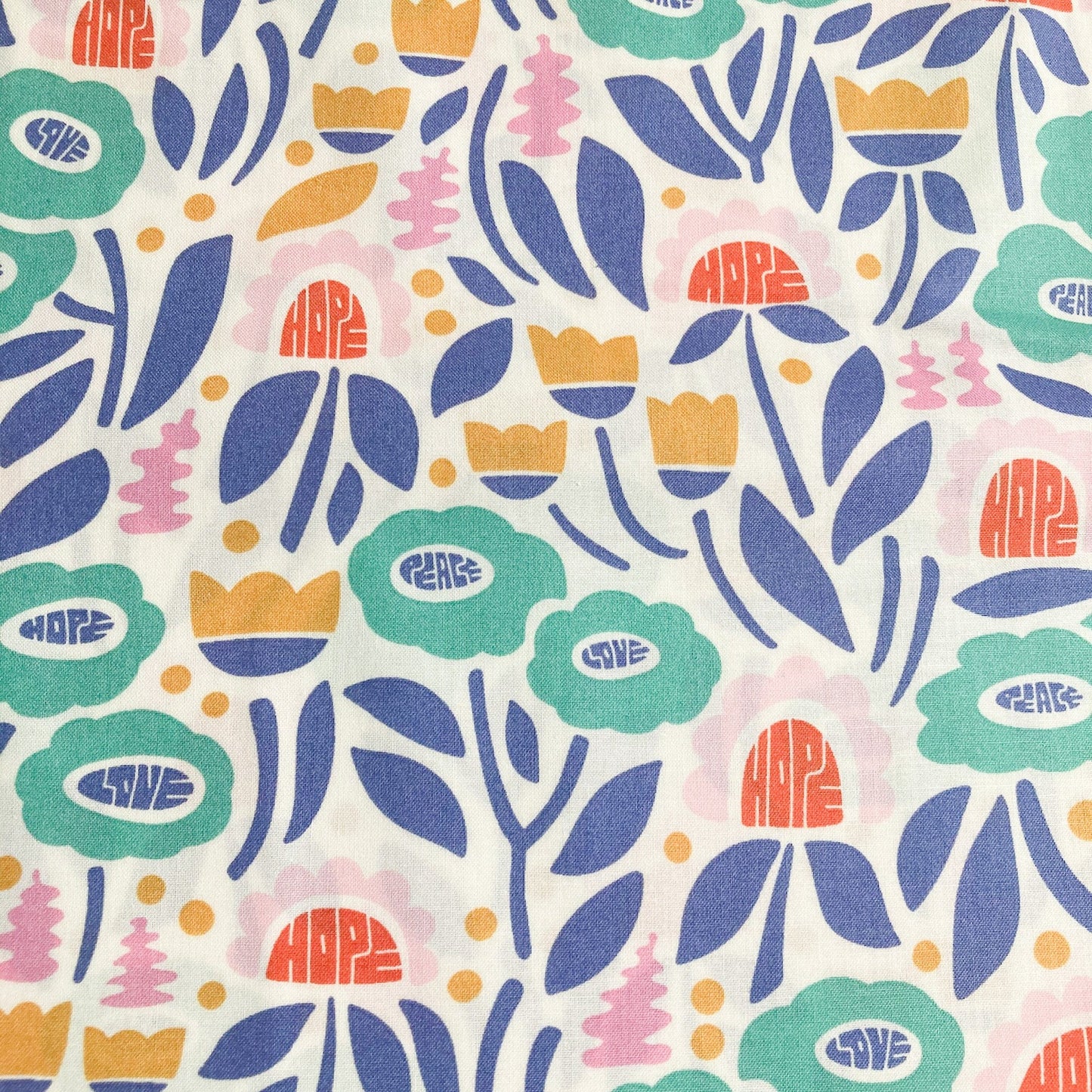Cloud 9 Organic Quilting Cotton 'Plant Wisdom'