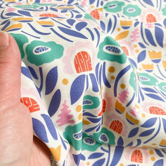 Cloud 9 Organic Quilting Cotton 'Plant Wisdom'