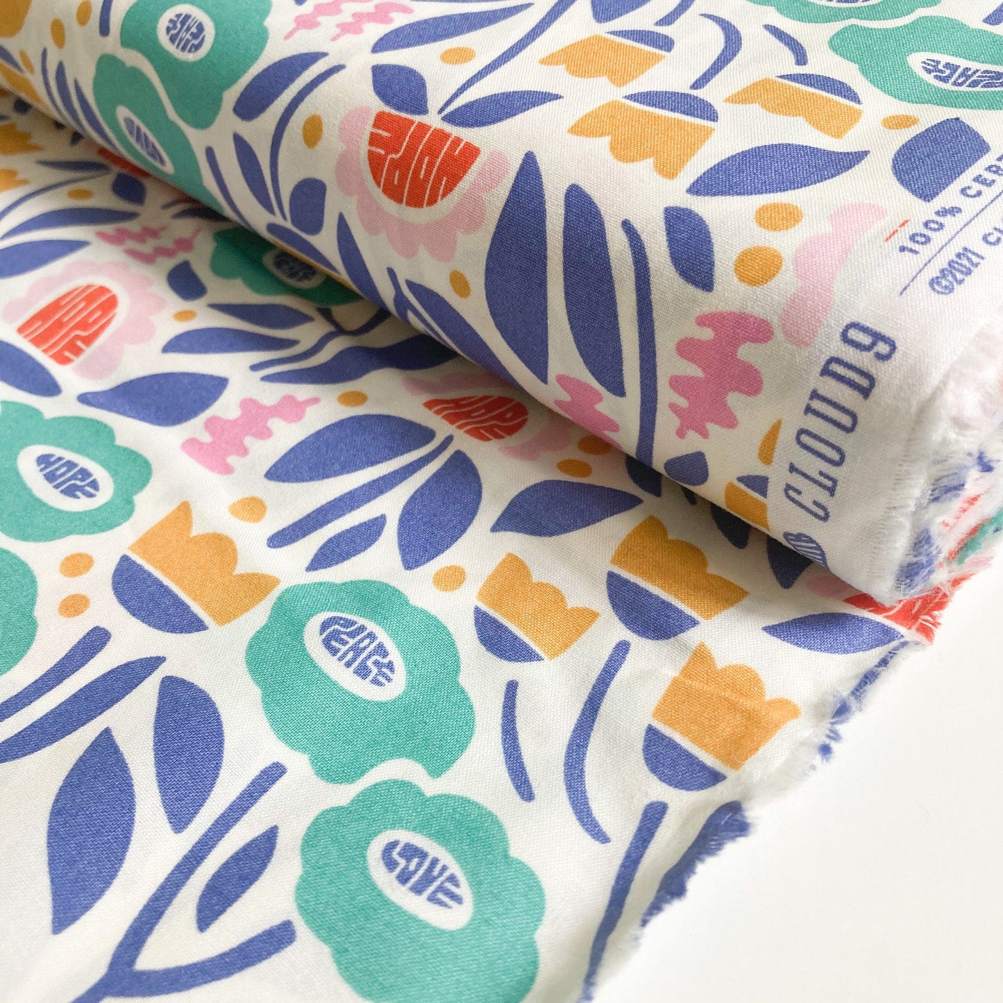 Cloud 9 Organic Quilting Cotton 'Plant Wisdom'