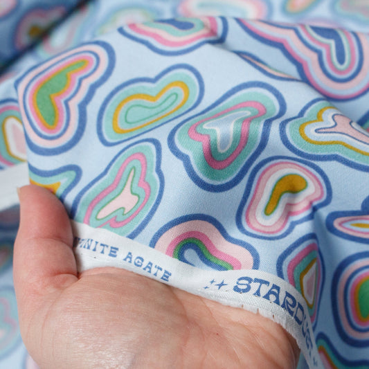 Cloud 9 Organic Quilting Cotton 'Infinite Agate Lavender'