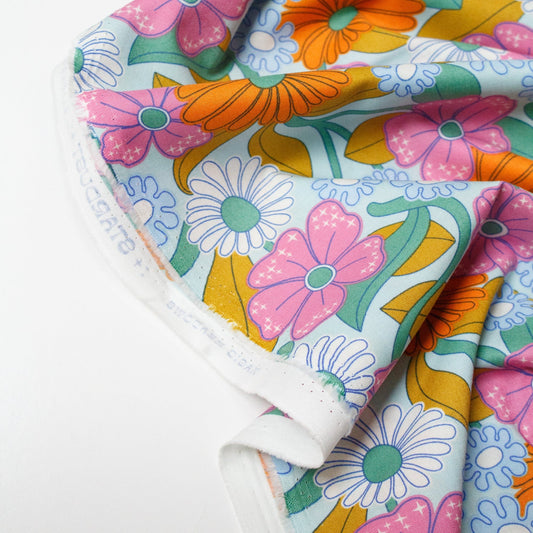 Cloud 9 Organic Quilting Cotton 'Magic Meadows Multi'