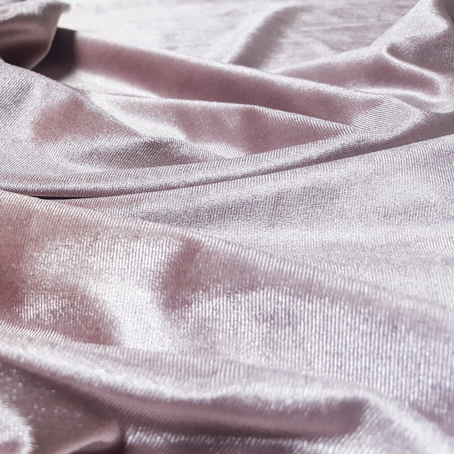 Stretch Velours in Dusky Pink