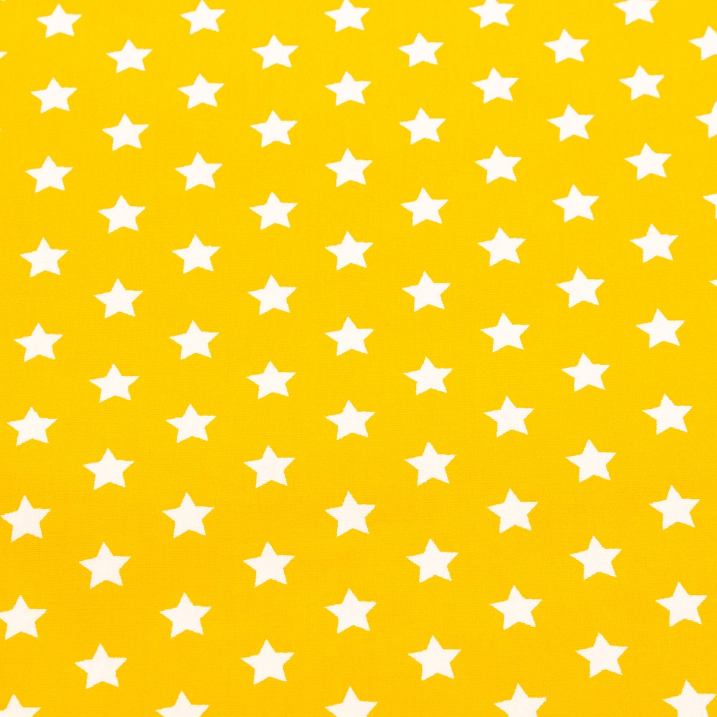 Cotton Poplin in Yellow with Star Print